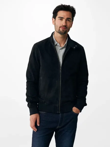 Кожаная куртка Mexx черная