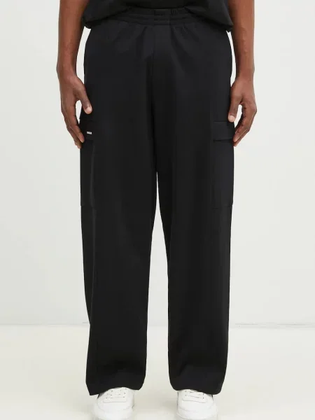 Pangaia pantaloni de trening neted negru