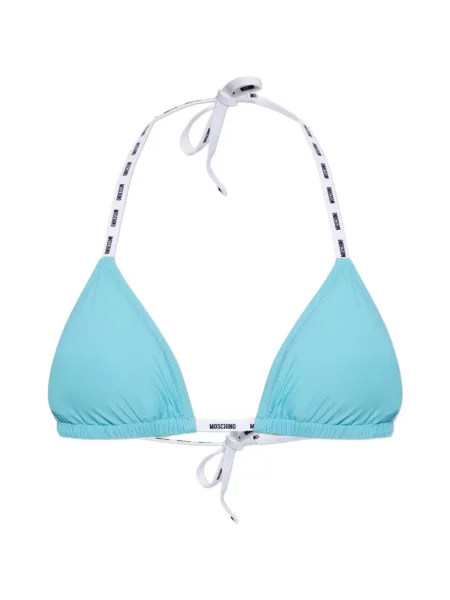 Top Moschino cu autograf albastru