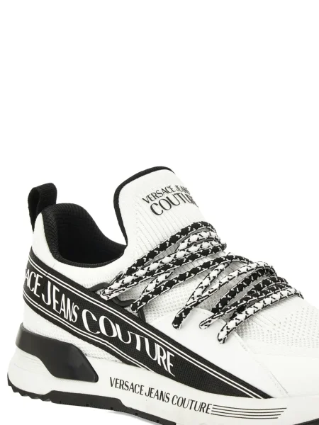 Sneakerși Versace Jeans Couture cu autograf alb