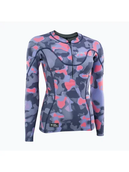 Longsleeve neoprenowy ION Neo Zip Top capsule pink różowy