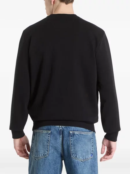 Pulover Guess cu broderie negru