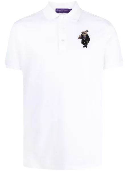 Polo Ralph Lauren Purple Label cu broderie alb