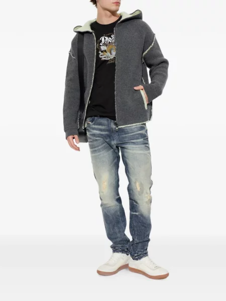 Tricou Diesel cu imagine negru