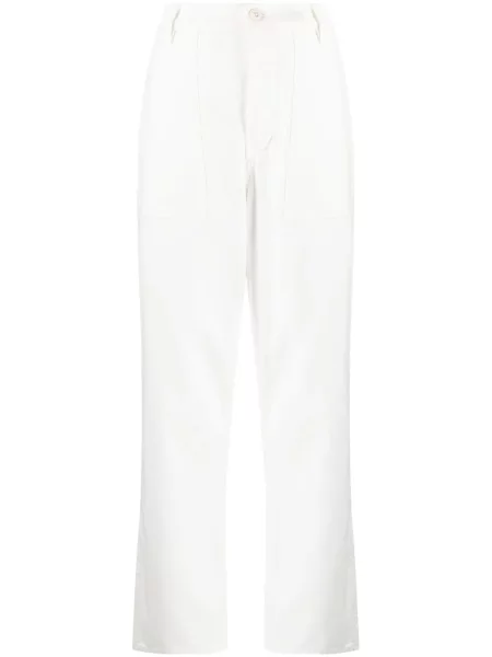 Pantaloni Polo Ralph Lauren cu broderie de in alb