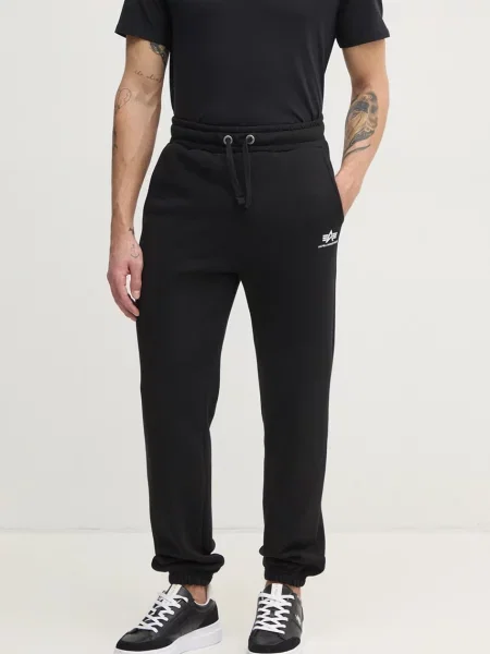 Alpha Industries pantaloni de trening barbati cu imprimeu negru