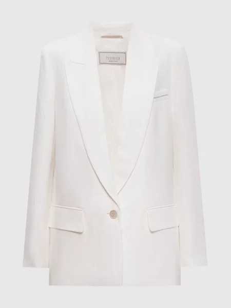Жакет з льону Peserico білий