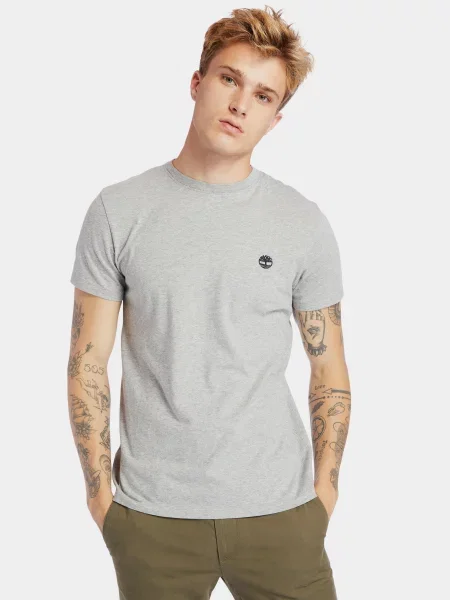 Футболка Timberland из джерси серая