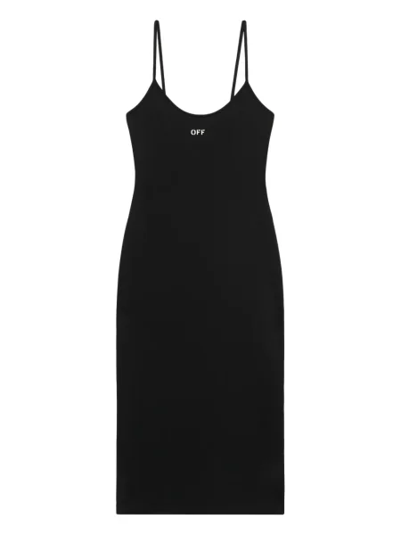 Rochie midi Off-white până la genunchi de costum alb
