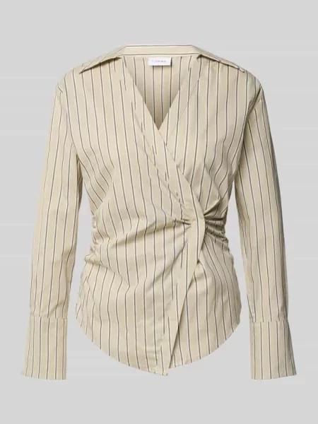Bluzka o kroju slim fit w stylu kopertowym Comma