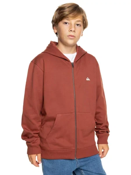 Bluza z kapturem z długim rękawem dla Chłopców BASIC beżowa
