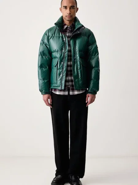 Tommy Jeans geacă cu puf pentru bărbați verde