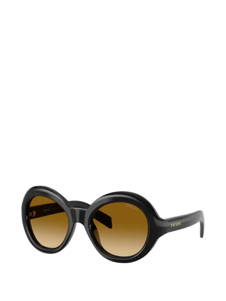 Ochelari de soare rotunzi Prada Eyewear negru