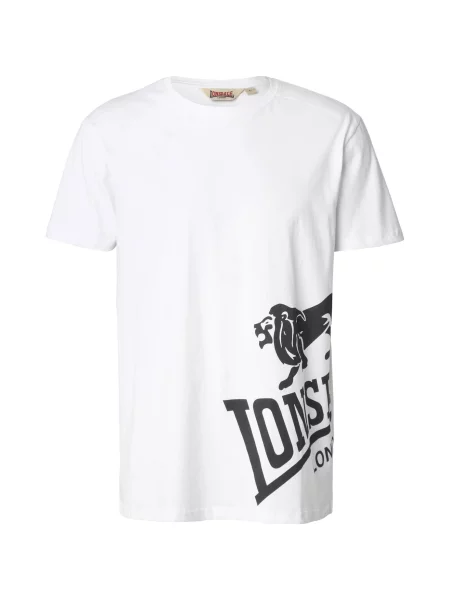 LONSDALE Tricou Dereham negru alb