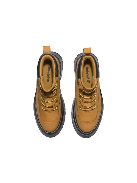 Šnurovacie čipkované čižmy Timberland hnedá