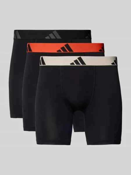 Obcisłe bokserki o kroju slim fit z wyhaftowanym logo Model Active w Zestaw 3 szt. Adidas Sportswear czarne