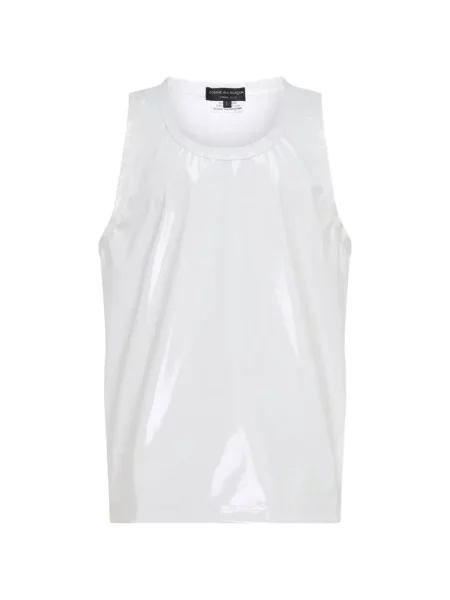 Tricou Comme Des Garcons Homme Plus fără mâneci alb