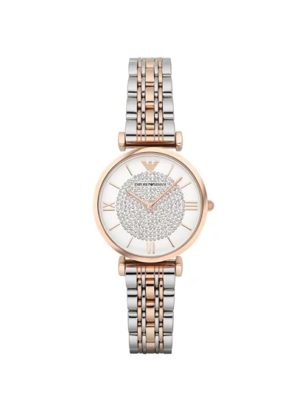 Emporio Armani Analogové hodinky zlatá / stříbrná bílá