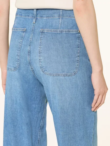Brax Jeansy Wide Leg Maine blau niebieskie