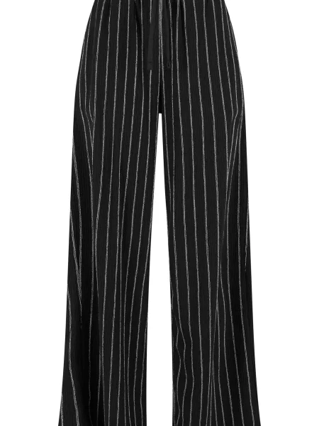 Urban Classics Pantaloni negru alb