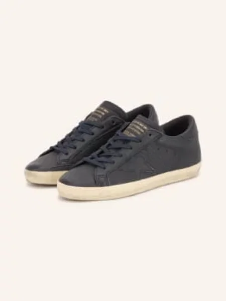 Golden Goose Sneakersy Super-Star blau granatowe