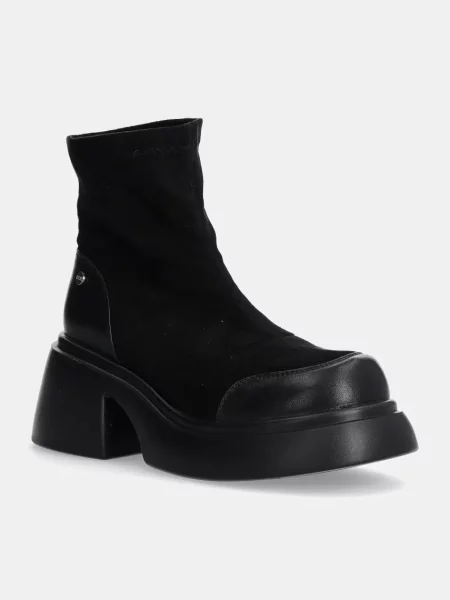 GOE botine femei cu drept BLACK negru