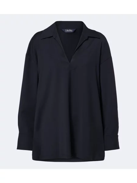 Bluză 's Max Mara de lână albastru