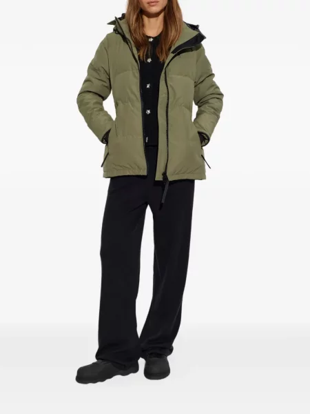 Geacă Canada Goose cu glugă verde