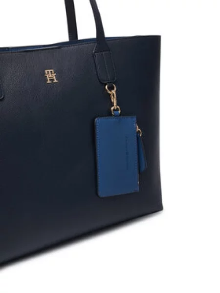 TOMMY HILFIGER Nakupovalna torba nočno modra