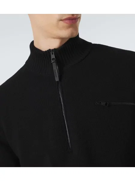 Pulover Moncler de lână albastru