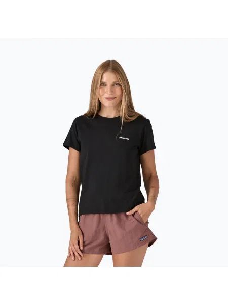 Tricou pentru femei Patagonia Logo Responsibili-Tee black negru