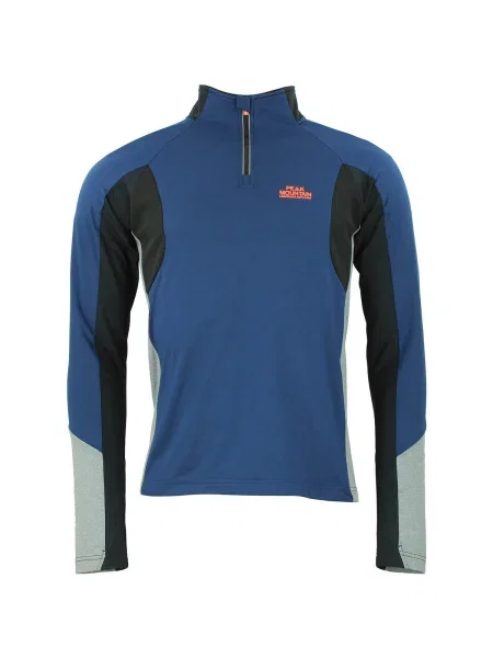 Tricou mânecă lungă Peak Mountain albastru