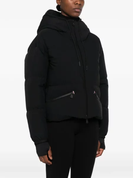 Geacă cu puf Moncler Grenoble cu glugă negru