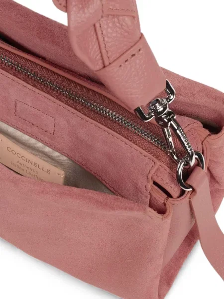 Τσάντα shopper Coccinelle σουέτ ροζ