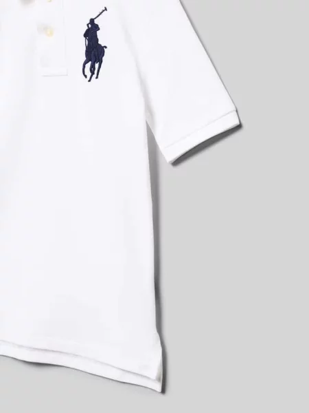 Koszulka polo z wyhaftowanym logo Polo Ralph Lauren Teens biała