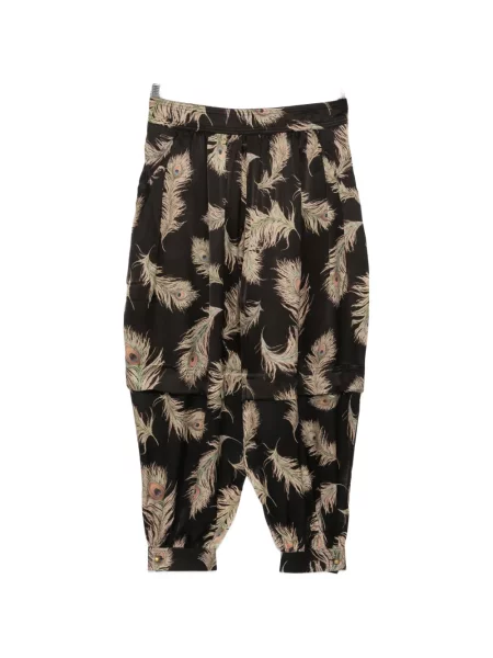 Pantaloni Zimmermann cu pene maro