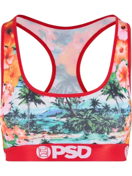 PSD Sutien Hawaiian Luxe albastru / verde închis / portocaliu roșu