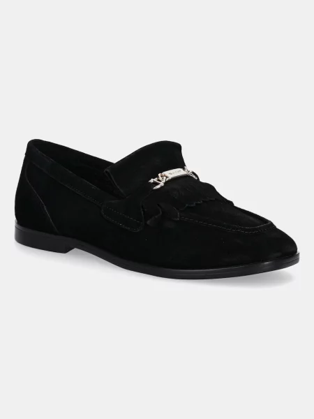 Pantofi loafer Gant cu toc plat negru