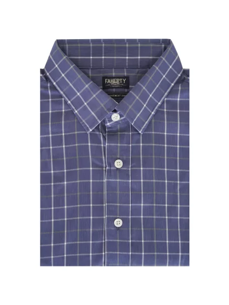 Kostkovaná košile Faherty modrá