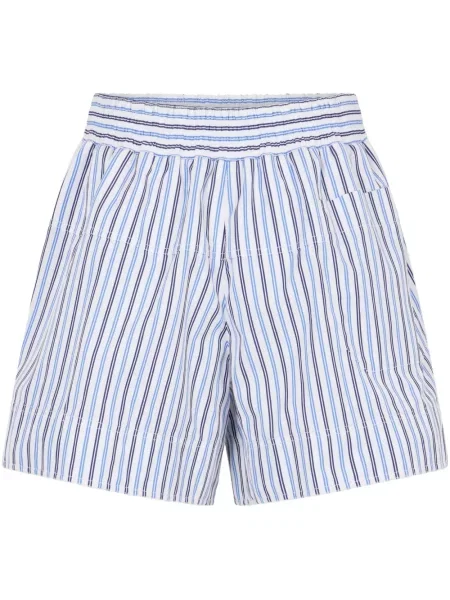 Szorty Rabanne popelinowe niebieskie