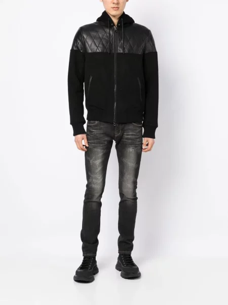 Skinny jeansy skinny Private Stock z przetarciami szare