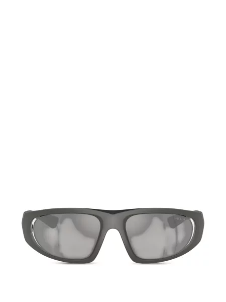 Ochelari de soare Prada Eyewear cu imprimeu geometric cu autograf gri