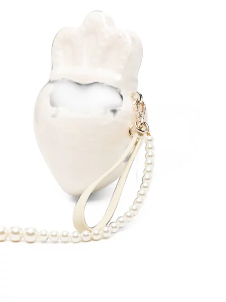 Clutch Simone Rocha λευκό