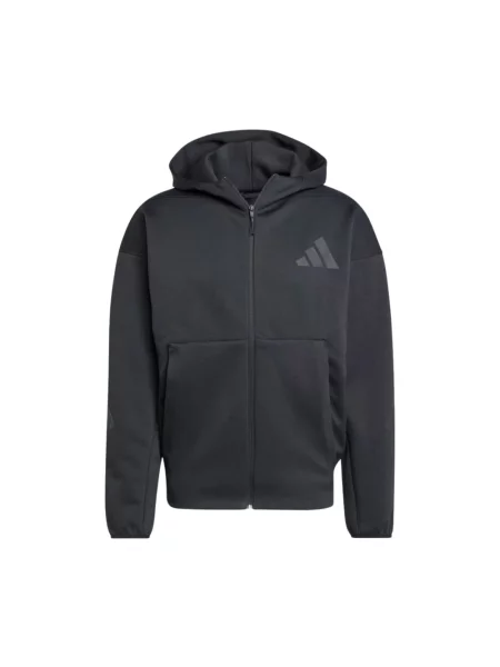 Bluza rozpinana z kapturem Adidas czarna