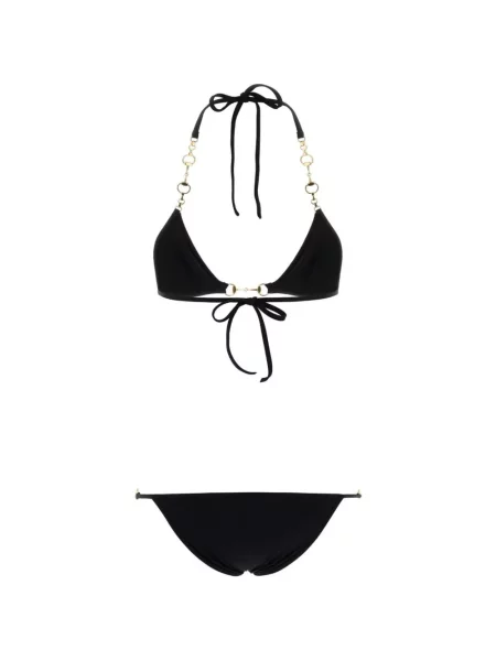 Bikini Gucci cu bretele negru