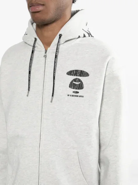 Hanorac cu glugă Aape By A Bathing Ape cu imagine gri