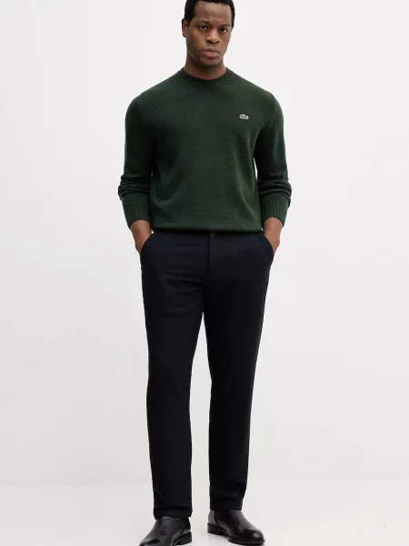 Pulover Lacoste de lână verde