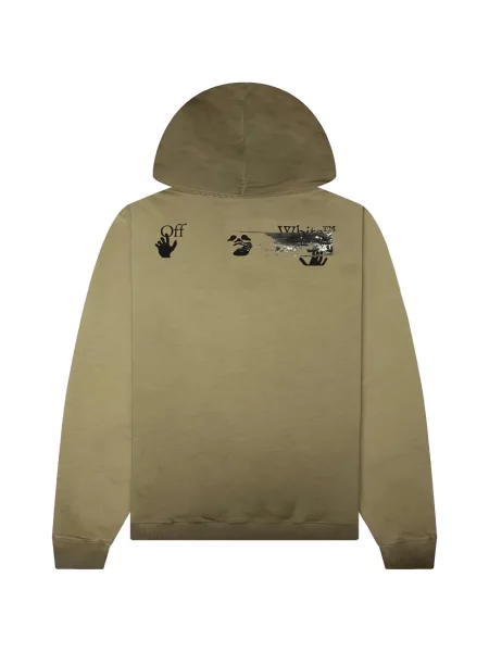 Hanorac cu glugă Off-white alb