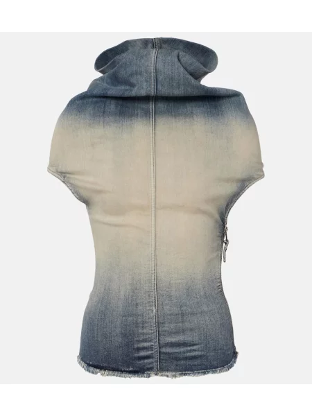 Top Rick Owens drapat albastru