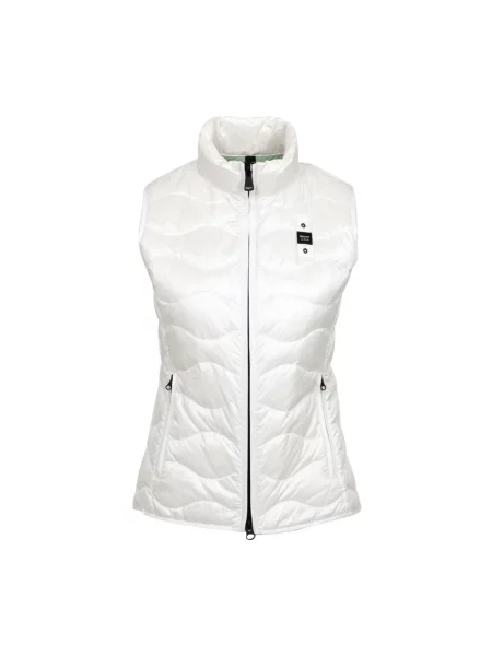 Kamizelka Blauer w kratkę biała